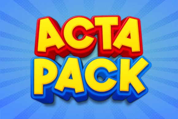 Acta Pack: A Playful Display Font for Creative Publishing