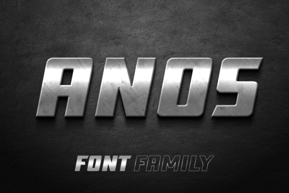 Anos Bold Font for Editorial Design and Branding