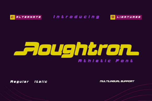 Aougtron Font for Bold and Modern Craft Creations