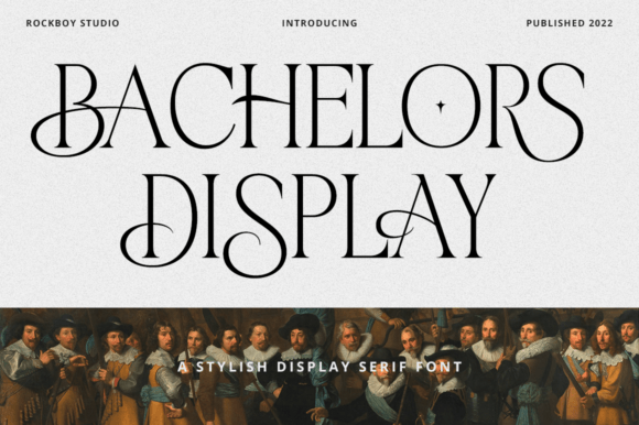 Bachelors Display: A Romantic Font for Business Branding