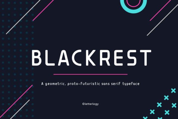 Blackrest: A Futuristic Font for Modern Branding