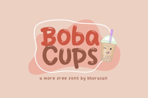 Boba Cups: A Modern Display Typeface for Editorial Design