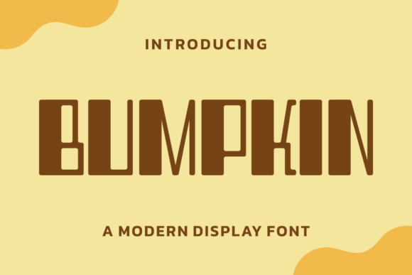 Bumpkin Font: A Bold Display Font for Creative Projects