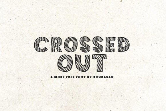 Crossed Out: A Modern Handwritten Display Font for Digital Design