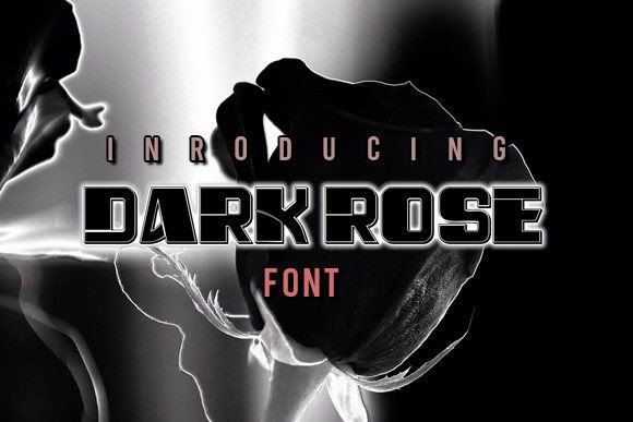Dark Rose Font: A Futuristic Display Font for Modern Design