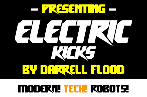 Electric Kicks: A Sci-Fi Font for Bold Editorial Design