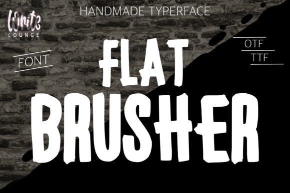 Flat Brusher Font for Bold Branding and Creative Projects