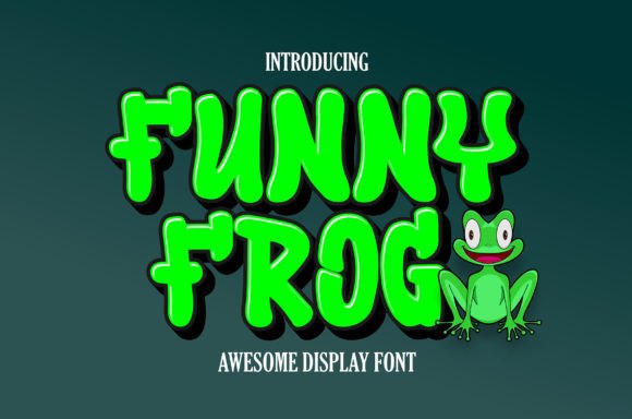Funny Frog Font for Branding and Creative Projects