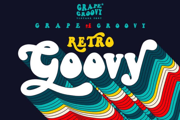 Grape Groovy: A Playful Font for Bold Editorial Designs