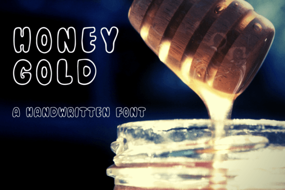 Honey Gold: A Playful Display Font for Branding Magic