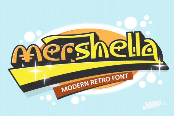 Mershella – A Modern Display Font for Editorial Design