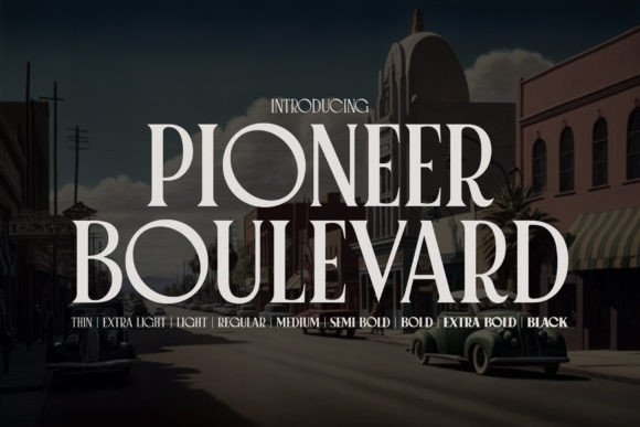 Pioneer Boulevard: The Vintage Display Font for Handmade Brands
