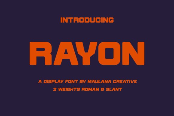 Rayon Font for Eye-Catching Campaign Designs