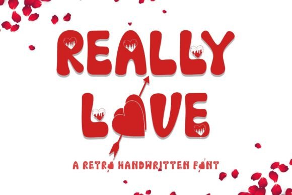 Really Love: A Retro Font for Romantic and Elegant Designs