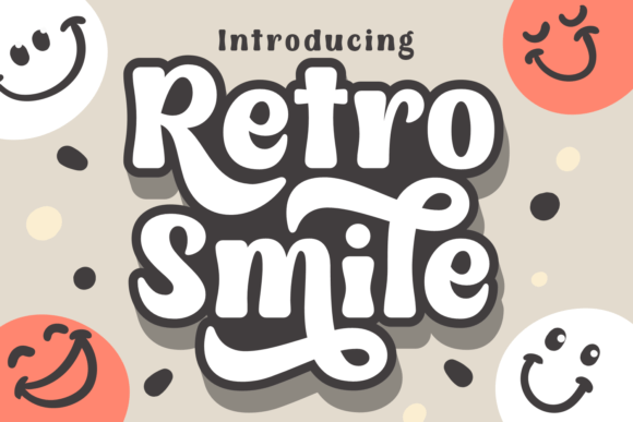 Retro Smile: The Perfect Script Display Font for Vintage Web Design