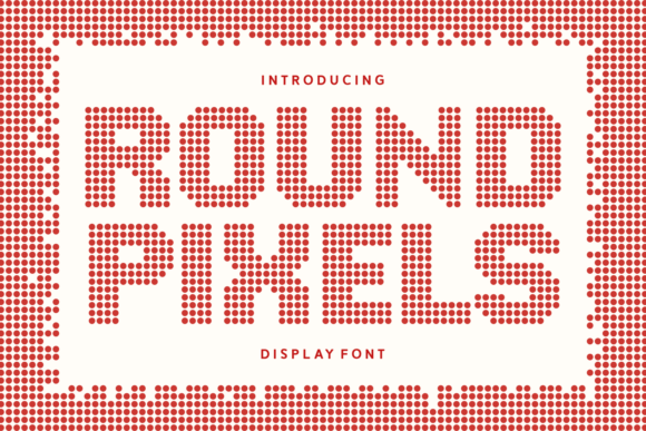 Round Pixels Font for Professional Branding and Design
