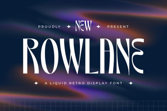 Rowlane: A Liquid Retro Font That Elevates Your Brand
