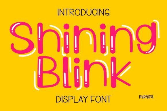Shining Blink Font for Vibrant Web Design