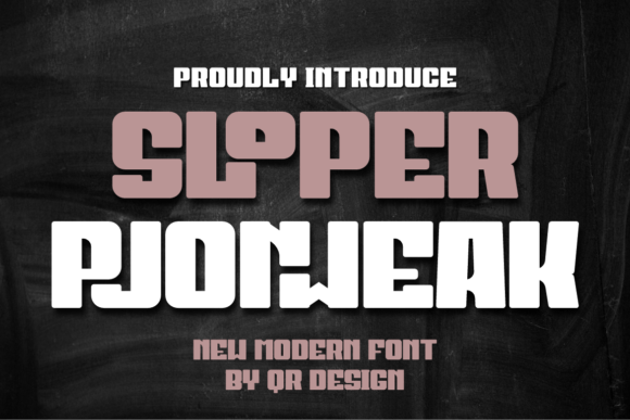 Sloper Pjonweak Font for Bold Branding and Eye-Catching Campaigns