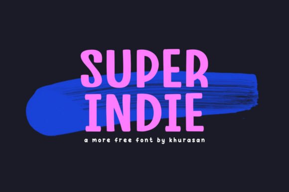 Super Indie: A Modern Display Typeface for Creative Crafts