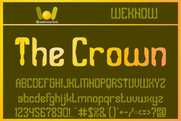 The Crown Font for Handmade and Commercial Craft Projects