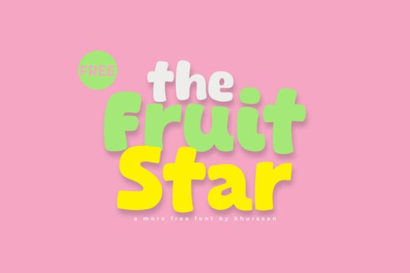 The Fruit Star: A Modern Display Font for Creative Projects