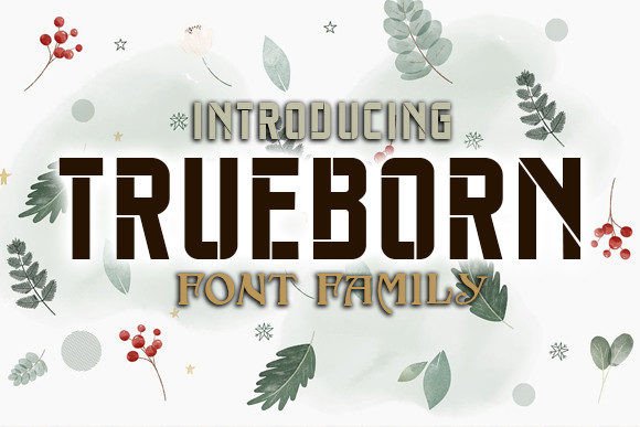 Trueborn: A Font That Captures Autumn's Grace