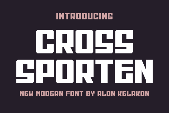 Upgrade Your Brand with Cross Sporten Font